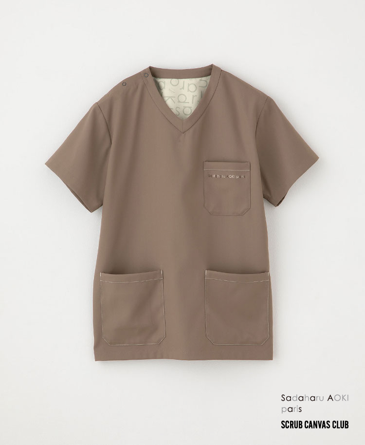 Scrub Canvas Club:Sadaharu AOKI parisスクラブトップス(男女兼用)/