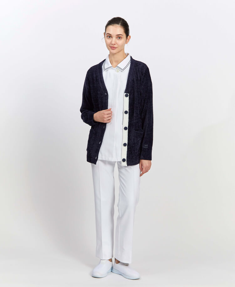 ジェラート ピケ&クラシコ 白衣:ラインカラートップス | おしゃれ白衣