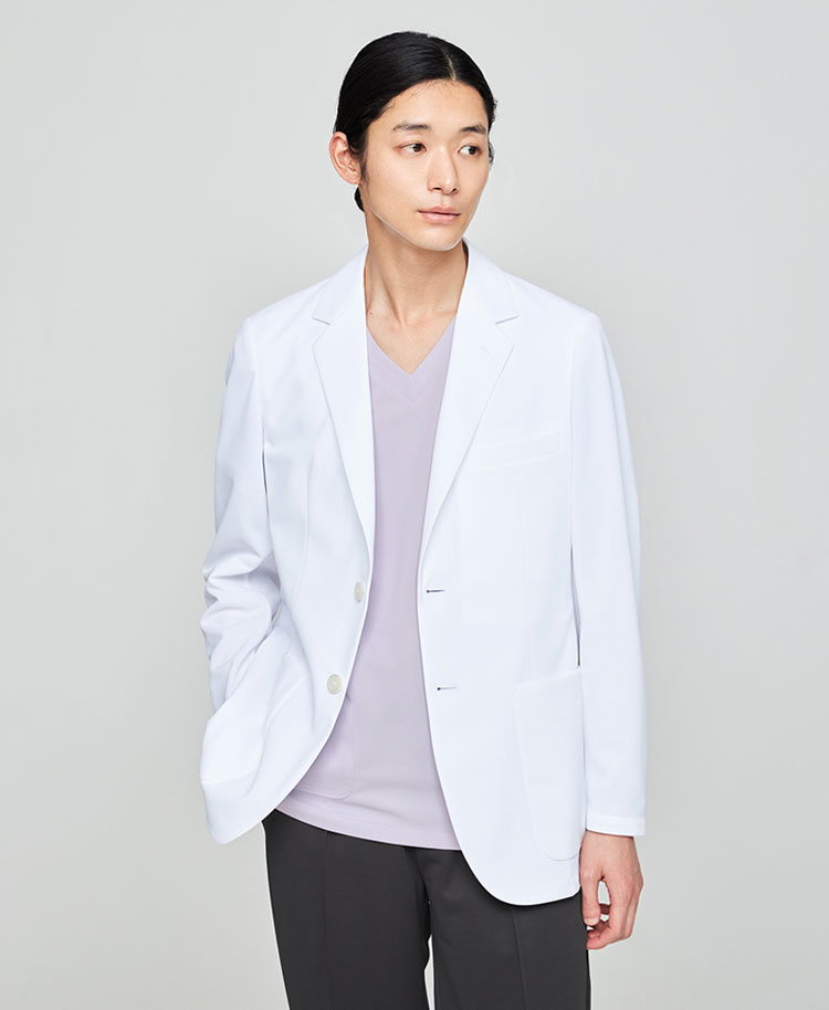 メンズ白衣:テーラードジャケットクールテックプルーフ | おしゃれ白衣 