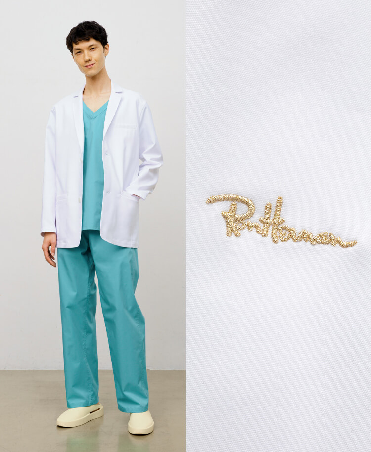 Ron Herman ジャケット(男女兼用白衣・2022年モデル・刺繍色 ゴールド 